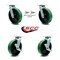 Service Caster 8 Inch Green Poly on Steel Caster Set with Ball Bearings 2 Swivel Lock 2 Brake SCC-30CS820-PUB-GB-BSL-2-TLB-2 - alternate 2